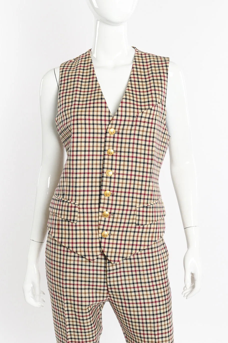 2011 F/W Gingham Vest & Trouser Set