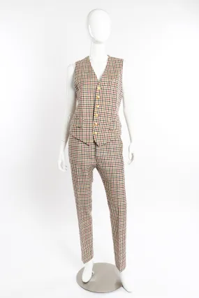 2011 F/W Gingham Vest & Trouser Set