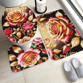 778. 3 Pcs Toilet Rug Set