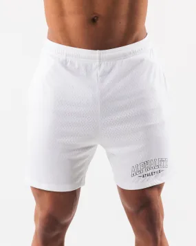 AA Mesh Short 6” - White