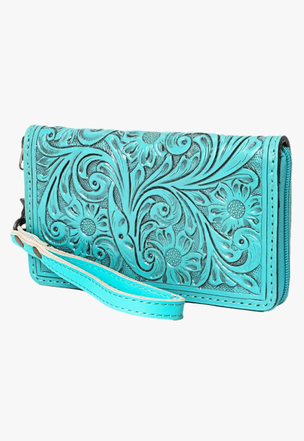 American Darling Tooled Leather Wallet