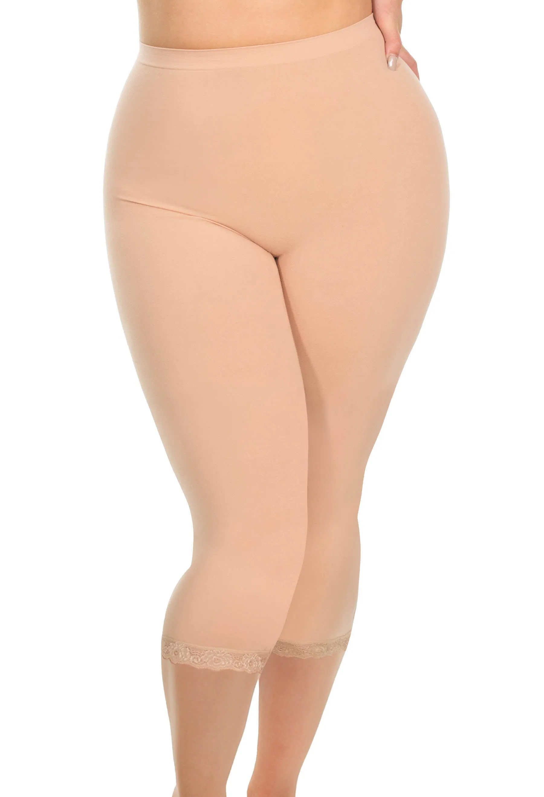 Anti Chafing High Rise 3/4 Cotton Leggings