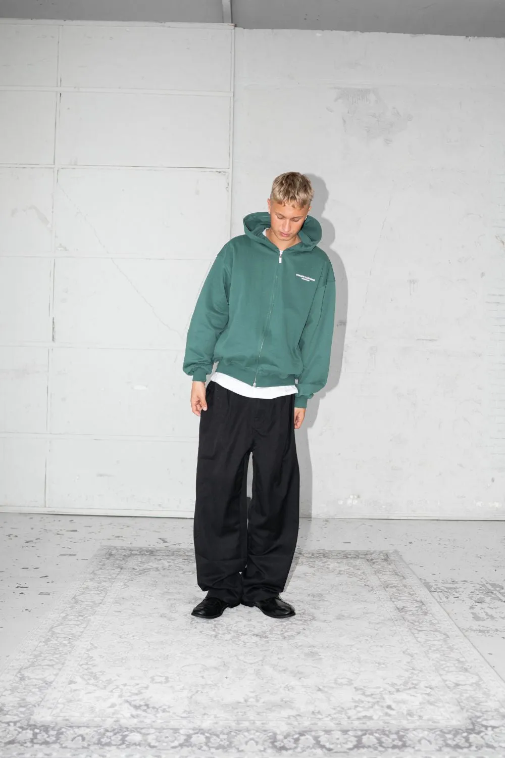 Baggy Linen Pants black