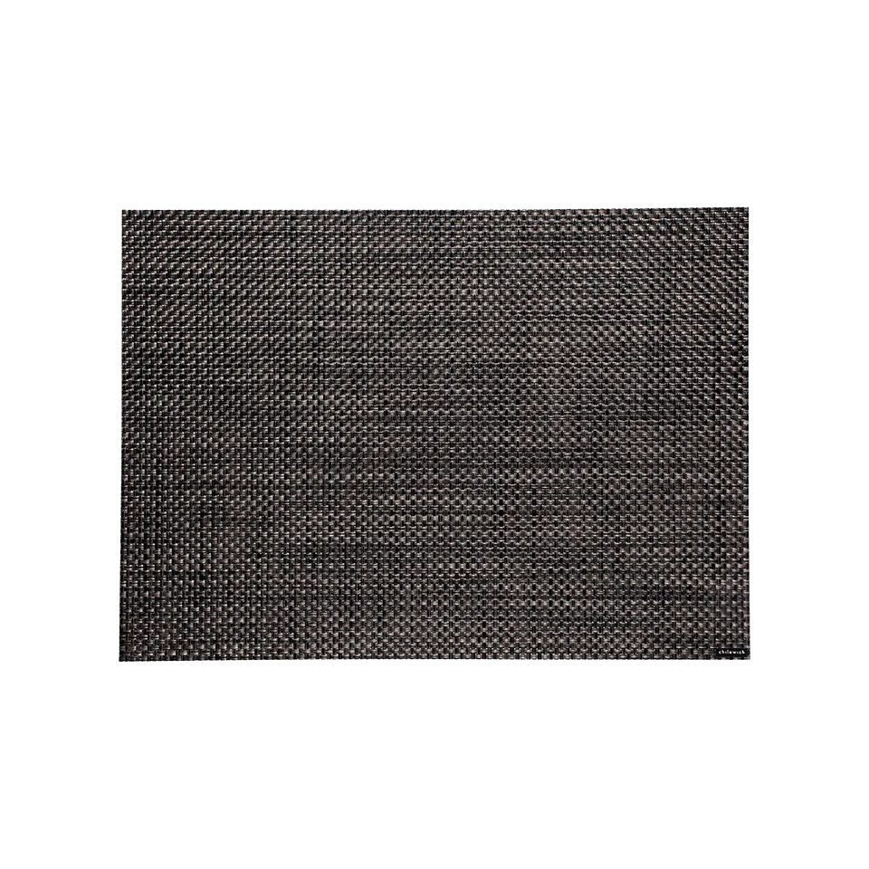 BASKETWEAVE RECTANGLE PLACEMAT, CARBON