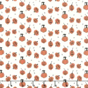 Beggar's Night - Pumpkins Cream Yardage