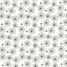 Beggar's Night - Spiderwebs Cream Yardage