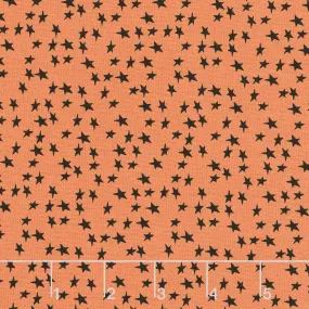 Beggar's Night - Stars Orange Yardage