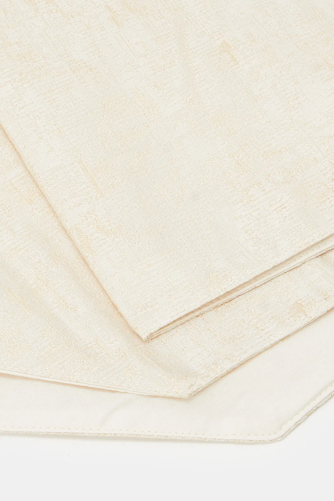 Beige Table Runner With Tassel