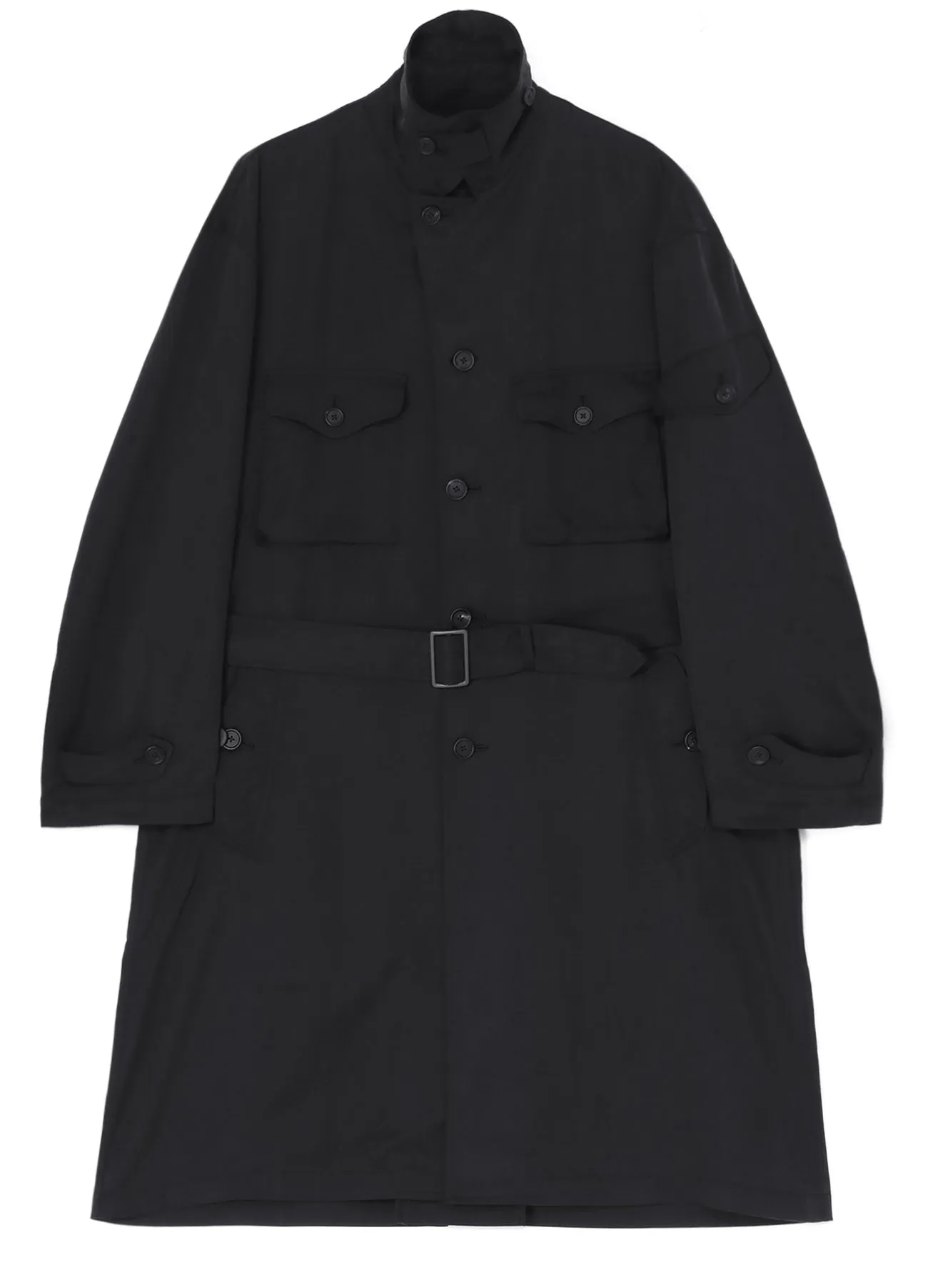 BIO-WASH LYOCELL TWILL OVERSIZE MILITARY COAT