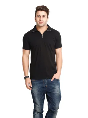 Black Plus Size Polo T-Shirt