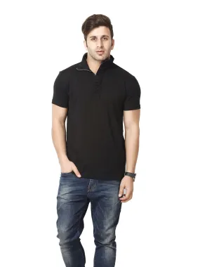 Black Plus Size Polo T-Shirt