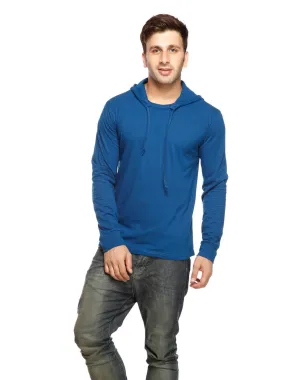 Blue Plus Size Round T-Shirt