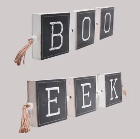 BOO/EEK Reversible Halloween Sign