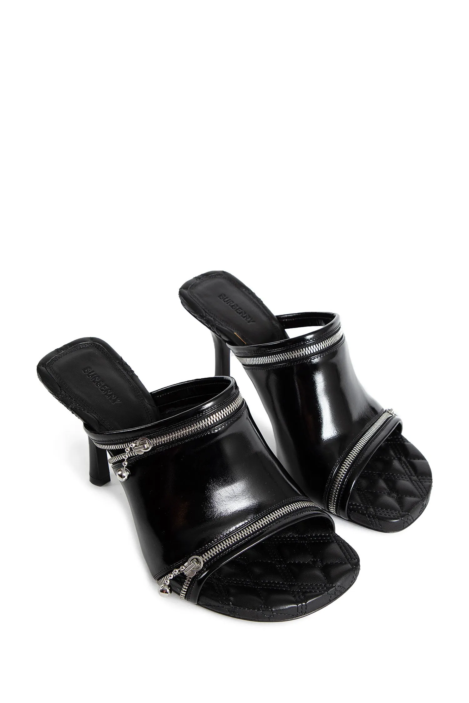 BURBERRY WOMAN BLACK MULES