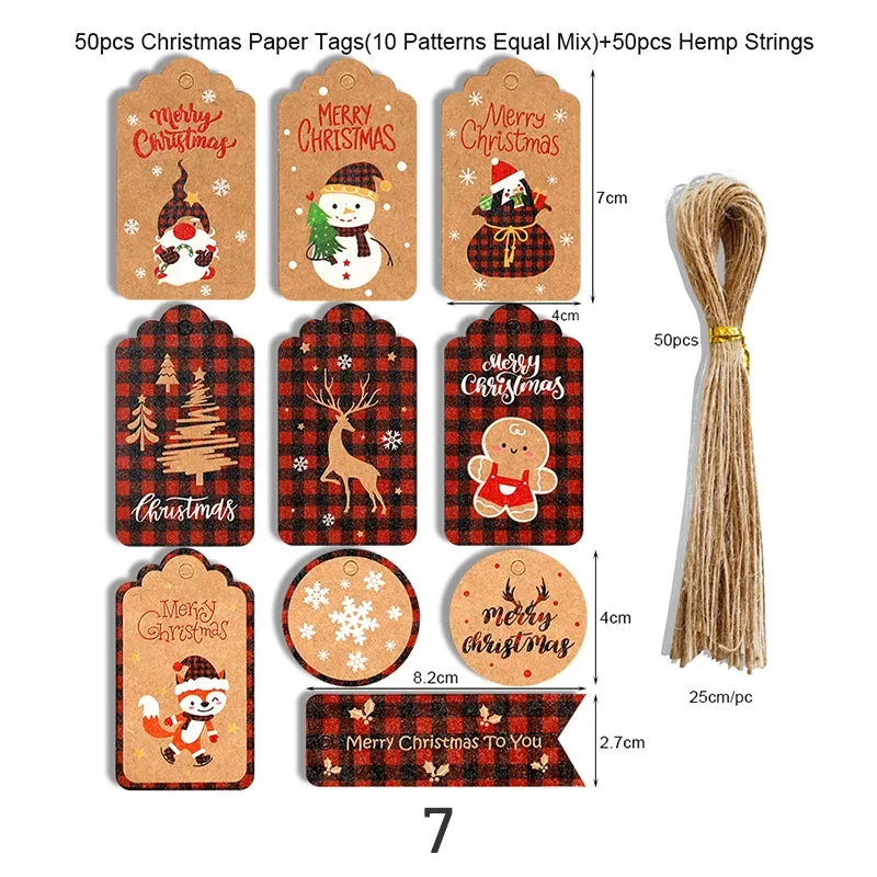 Christmas Kraft Hang Tags