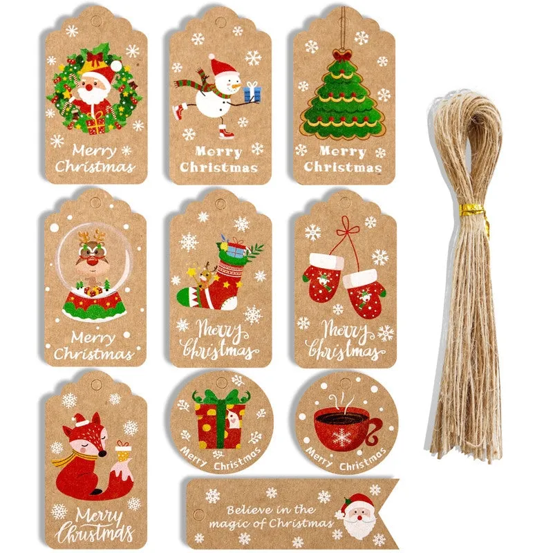 Christmas Kraft Hang Tags