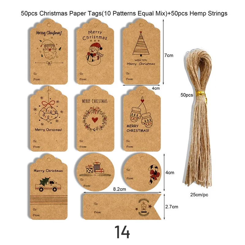 Christmas Kraft Hang Tags