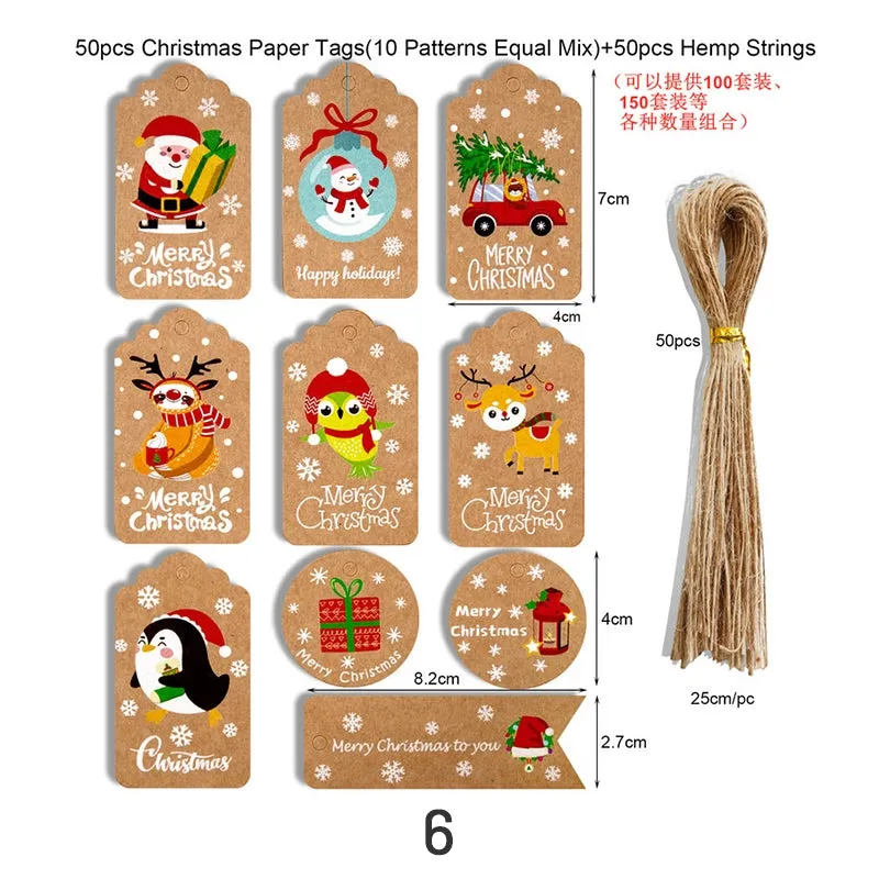 Christmas Kraft Hang Tags