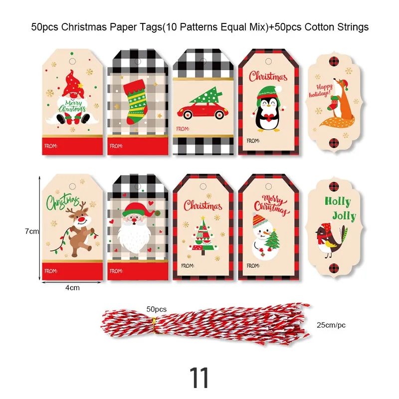 Christmas Kraft Hang Tags