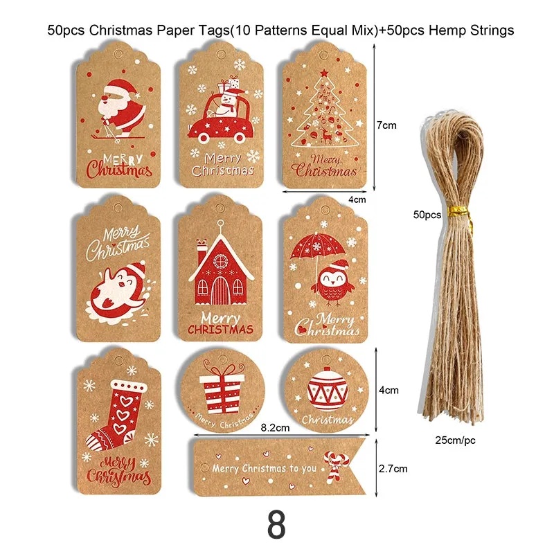 Christmas Kraft Hang Tags