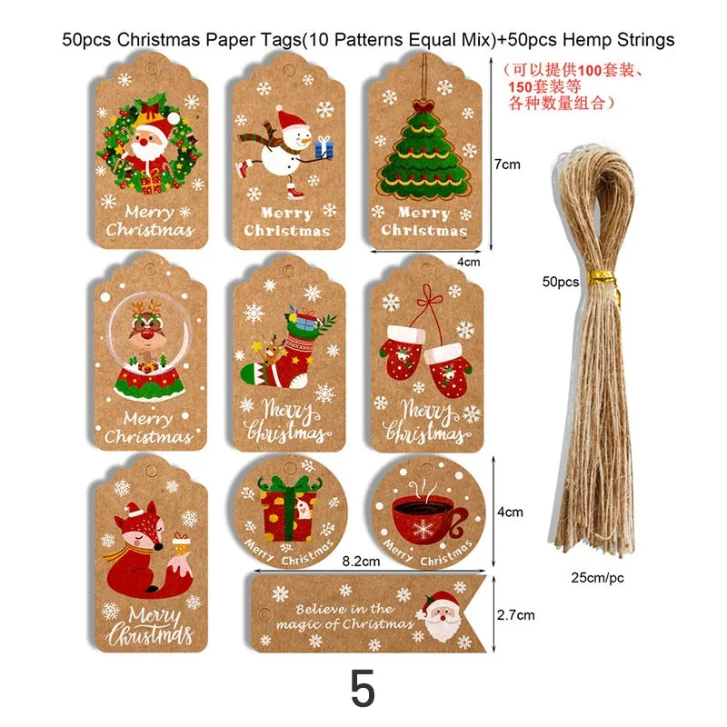 Christmas Kraft Hang Tags