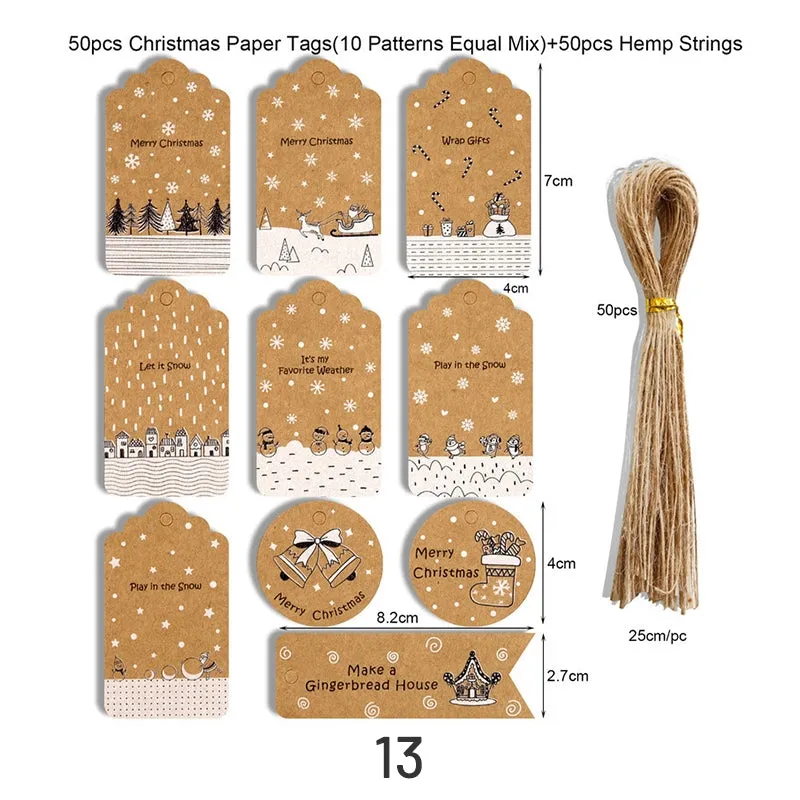 Christmas Kraft Hang Tags