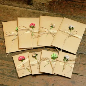 Creative Kraft Dried Flower Greeting Card