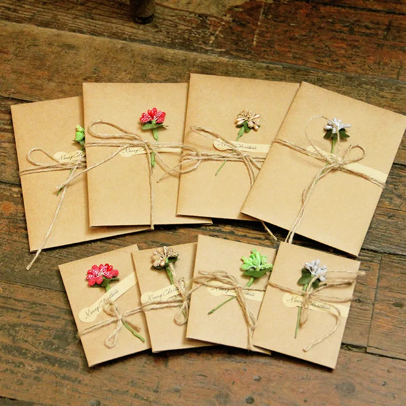 Creative Kraft Dried Flower Greeting Card