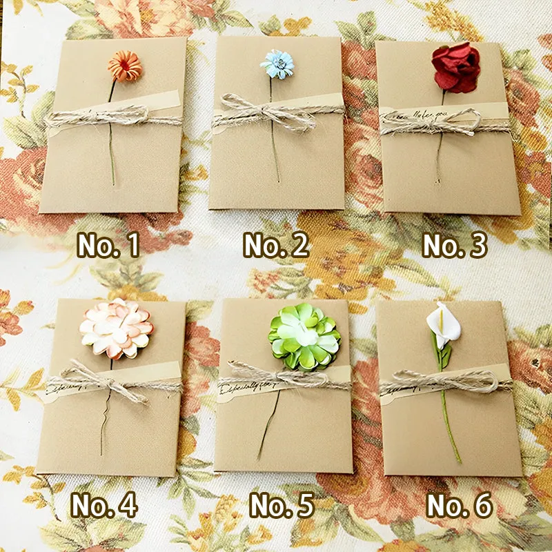 Creative Kraft Dried Flower Greeting Card