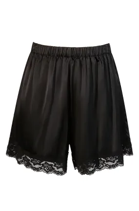 D'Amour Silk Shorts (Black)