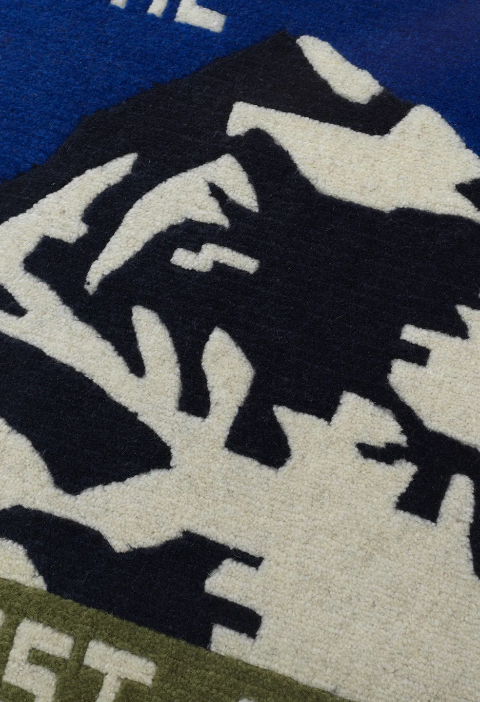 Everest Wool Rug / Royal x Olive