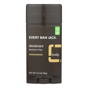 Every Man Jack Sandalwood Aluminum-Free Deodorant (Pack of 3)