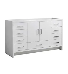 Fresca Imperia 60 Glossy White Free Standing Single Sink Modern Bathroom Cabinet | FCB9460WH-S