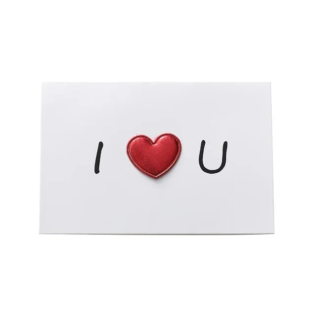 Glossy Heart Greeting Card (Select From Drop Down)