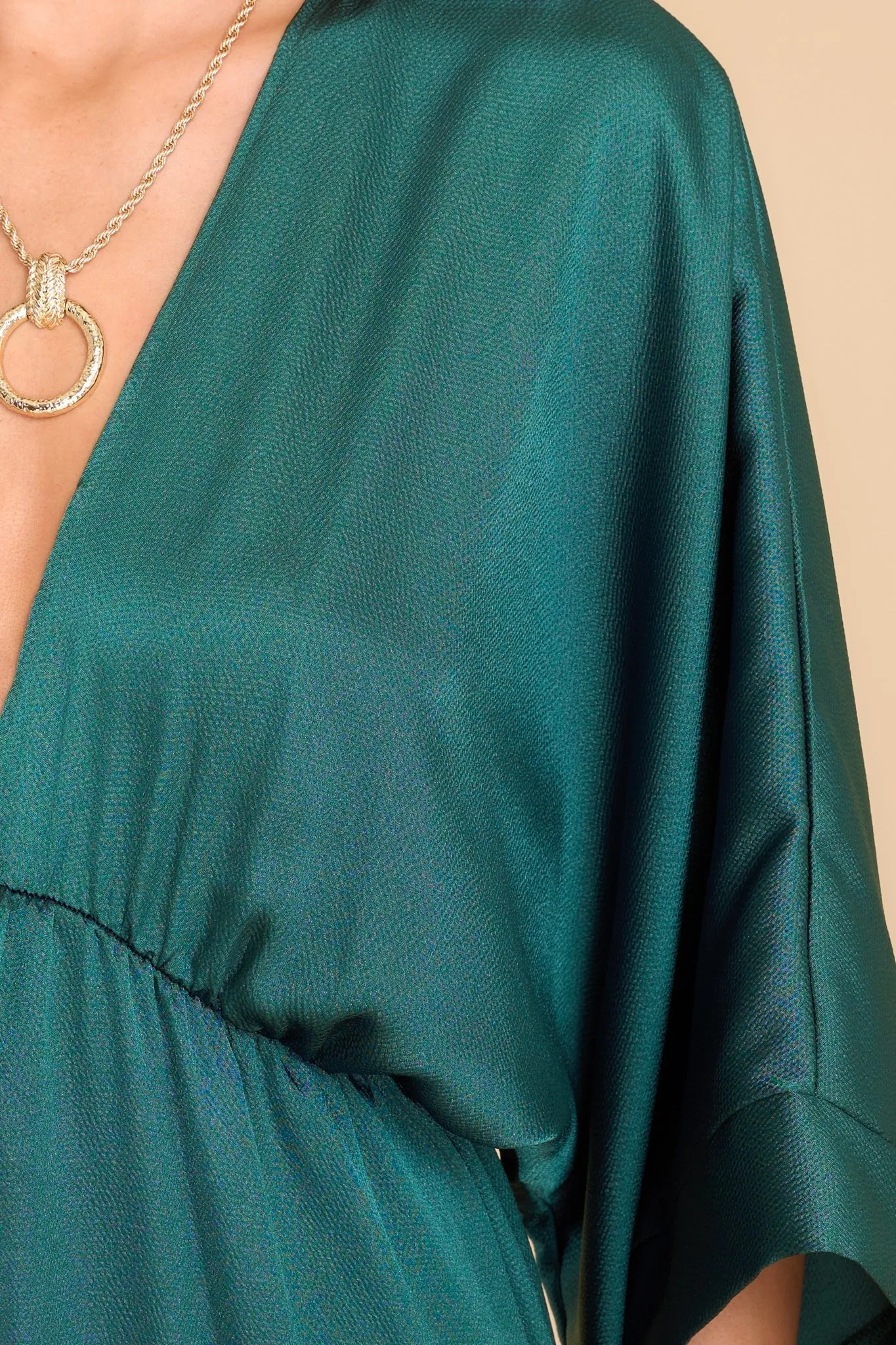 Glowing Reveal Emerald Green Maxi Dress