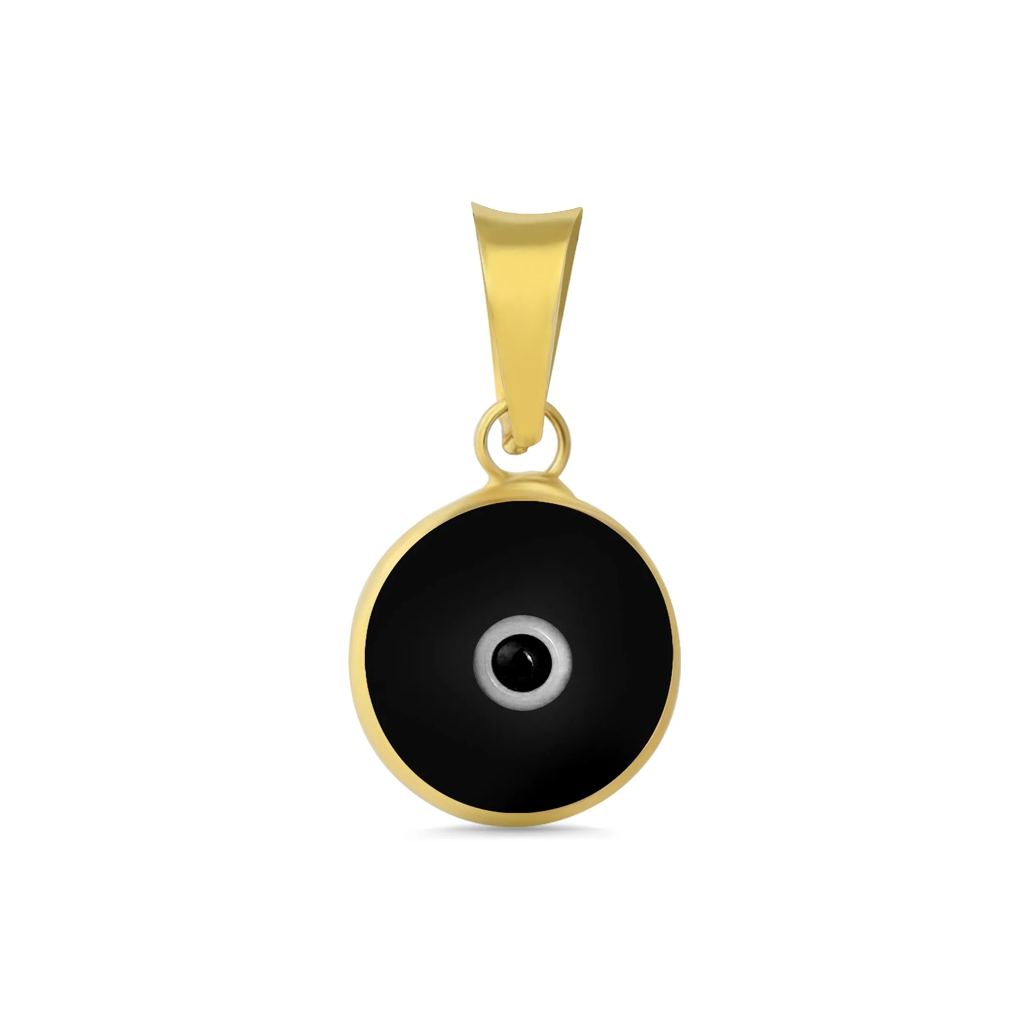 Gold Vermeil Colorful Evil Eye Pendant / DIS0022