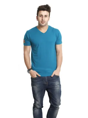 Green Plus Size V Neck T-Shirt