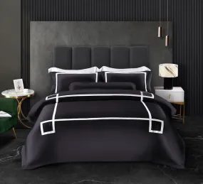 Hotelier Prestigio -  Onyx Black Bundle Bed Set