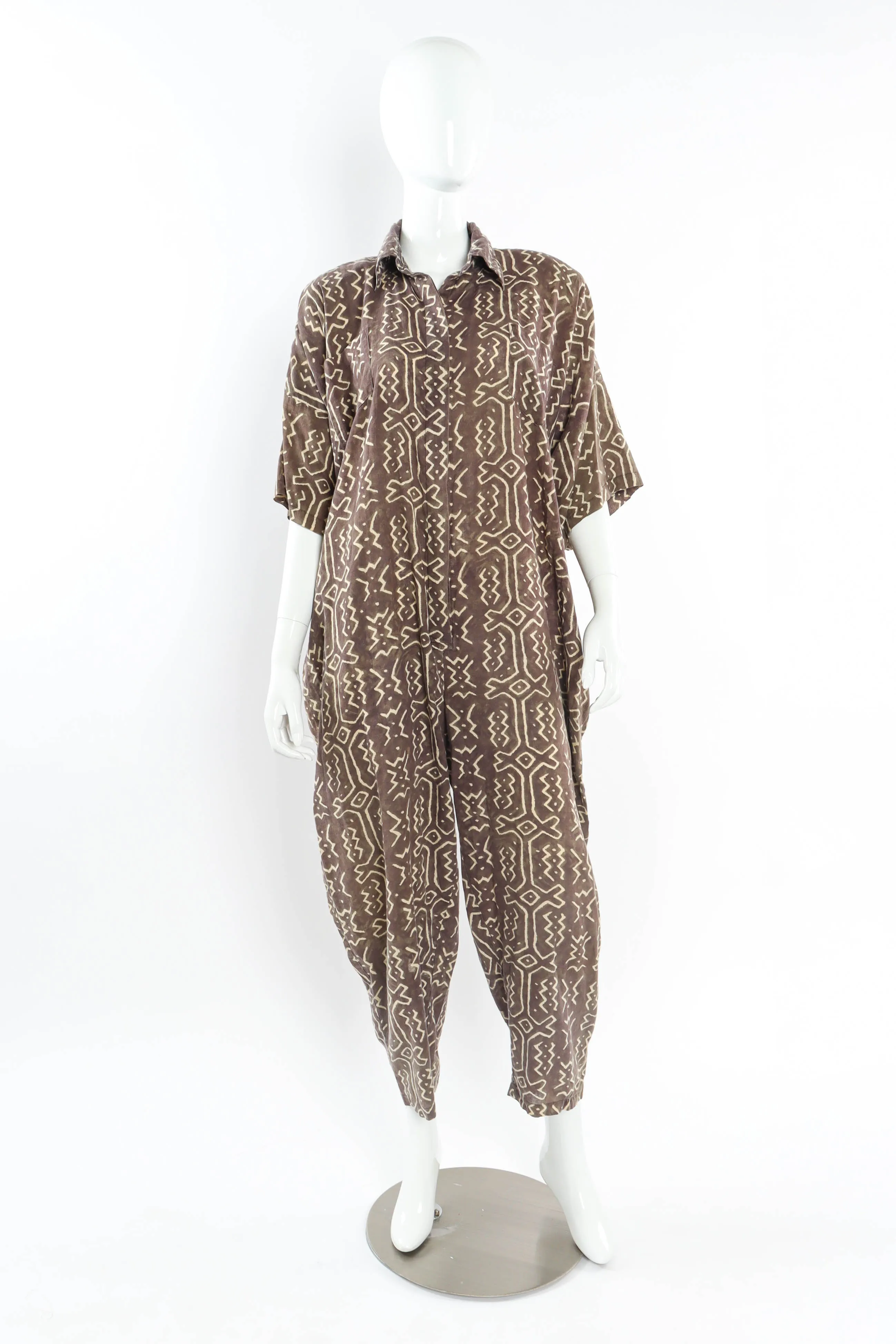 Ikat Print Harem Jumpsuit