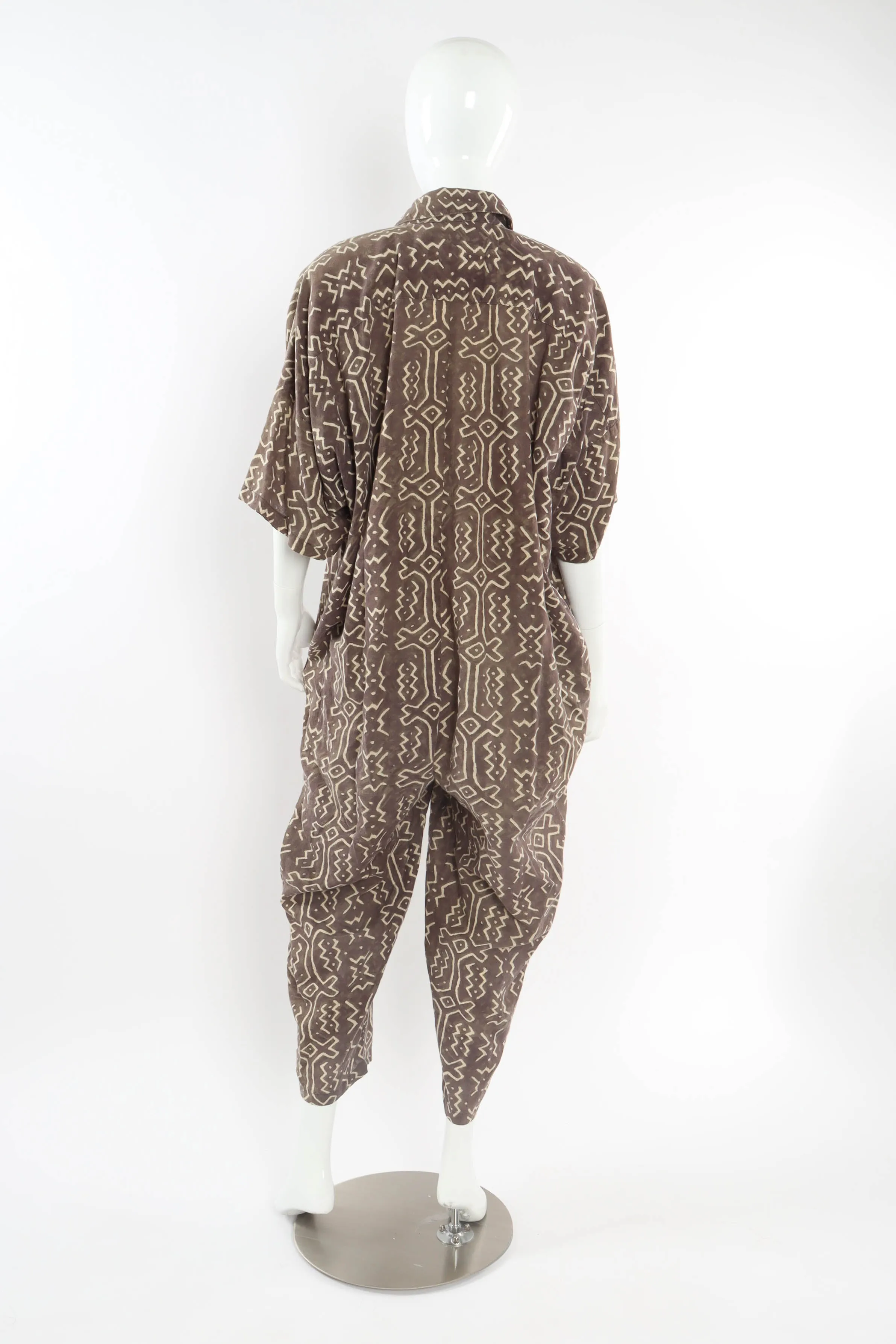 Ikat Print Harem Jumpsuit