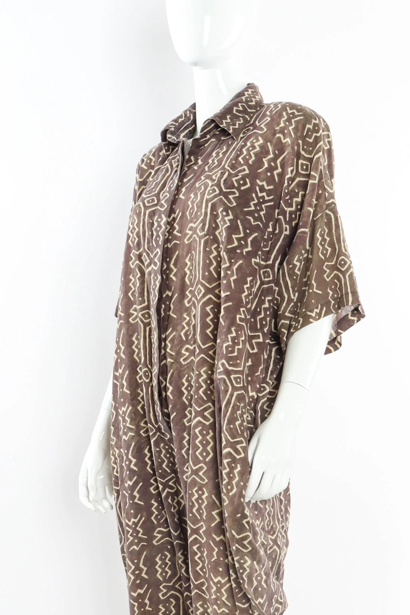 Ikat Print Harem Jumpsuit