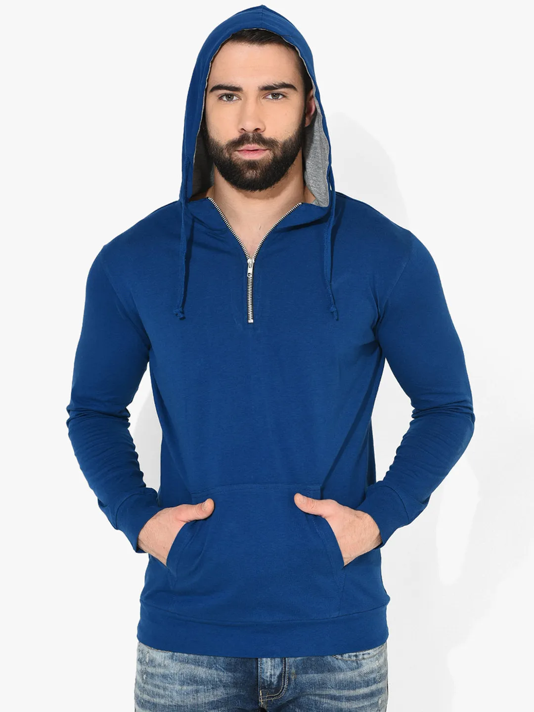 Indigo Plus Size Hooded T-Shirt