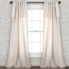 Ivy Tassel Window Curtain Panel Set