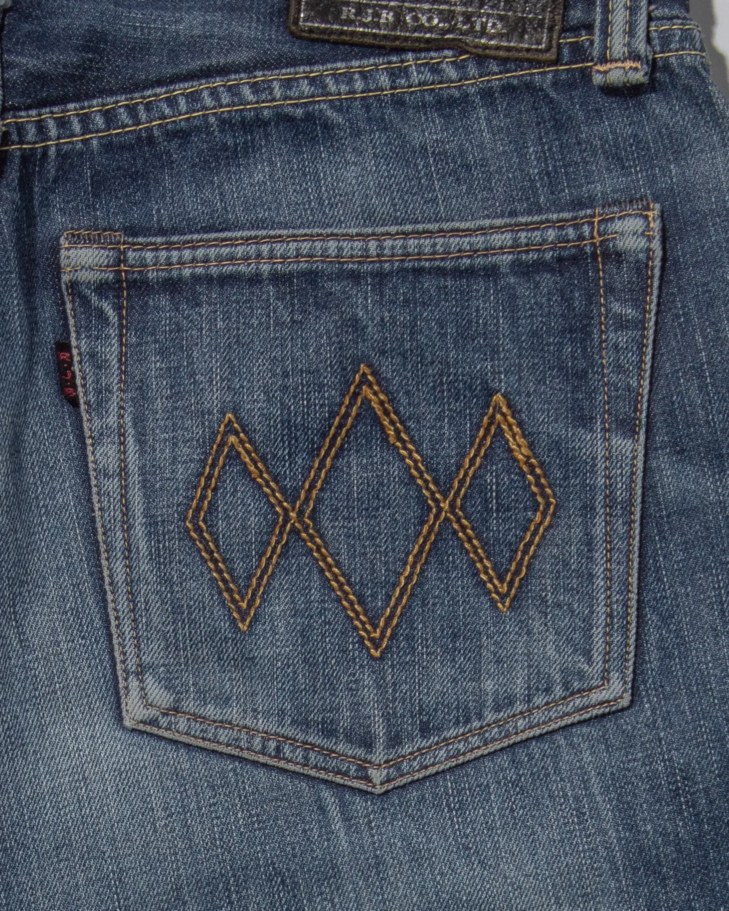 Japanese Repro Selvedge Denim, R.J.Blues Brand, Diamond Back pockets - 32"