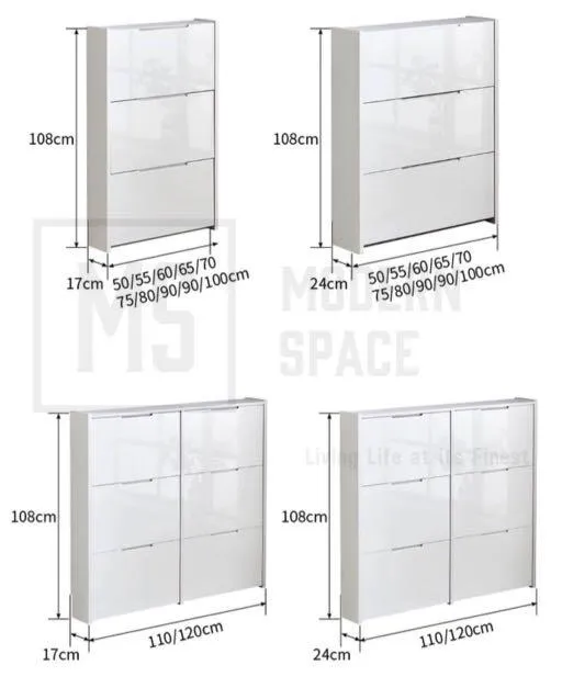 KOLINE Ultra Slim Shoe Cabinet