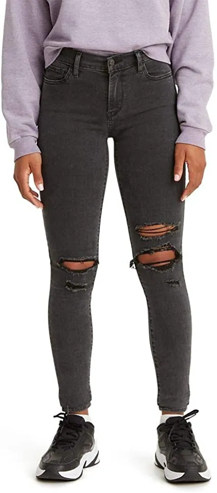 Levi's Women's 710 Super Skinny Jeans - Black Kiss