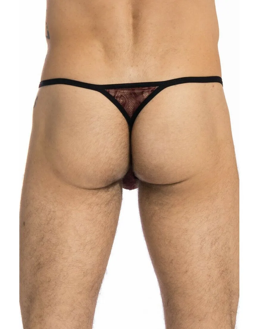 L'Homme Invisible String ENZO Striptease Transparent Thong Cherry MY83 7