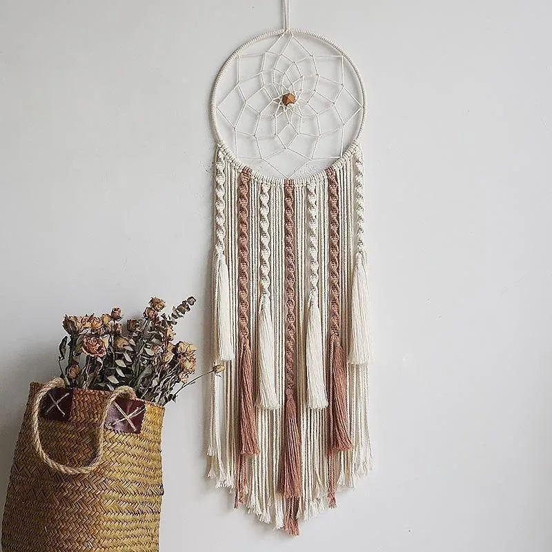 Macrame Tassel Handmade Woven Round Cotton Woven Wall Hangings