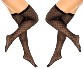 Mapale 1112 Diamond Mesh Thigh High