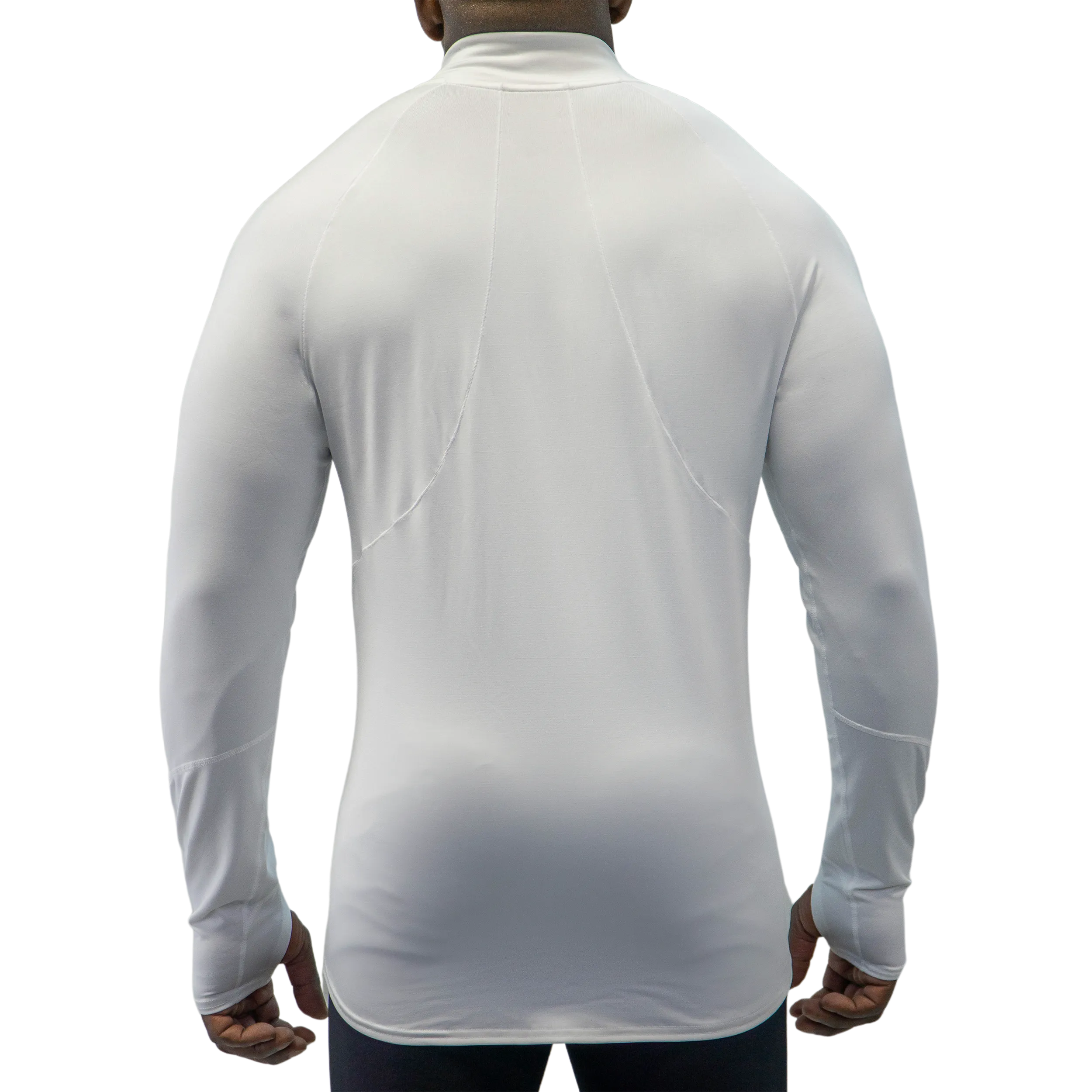 Men's Micro-Elite Chamois Zone Zip-T - White/White